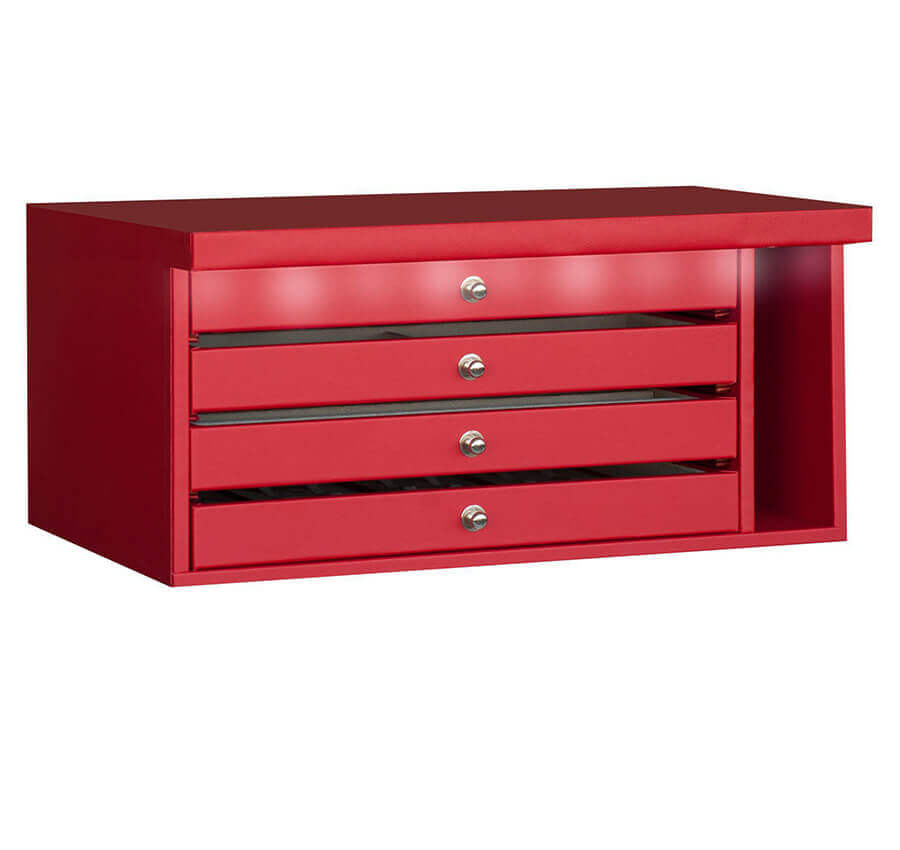 Brixia Tre LED light organizer with 4 drawers for size 1