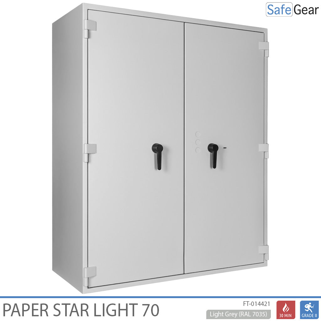 Paper Star Light 70 Asiakirjakaappi - 56 Kansioita - Murtoluokitus S2 / Palotesti 30 min