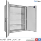 Paper Star Light 70 Asiakirjakaappi - 56 Kansioita - Murtoluokitus S2 / Palotesti 30 min