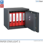 Paper Star Light 3 Paloturvakaappi - 5 Kansioita - Murtoluokitus S2 / Palotesti 30 min