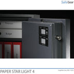 Paper Star Light 4 Paloturvakaappi - 7 Kansioita - Murtoluokitus S2 / Palotesti 30 min
