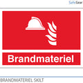 Brandutrustning – skylt – 210 x 297 mm – plast