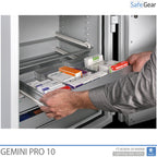 Gemini Pro 10 – apoteksskåp (103 liter) – 3 lådor – inbrottstest Klass I
