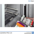 Gemini Pro 20 - Apoteksskåp (141 Liter) - 4 lådor - Inbrottstest Klass I
