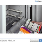 Gemini Pro 40 Apoteksvärdeskåp (180 Liter) - 4 Lådor - 2 Hyllor - Inbrottstest Klass I