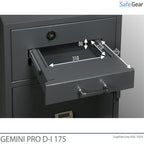 Gemini Pro D-I 175 Deponeringsbox (205 L) - Inbrottstest D-I - Nyckellås