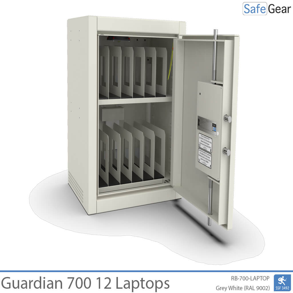Guardian 700 – 12 bärbara datorer med laddning – inbrottstest SSF 3492
