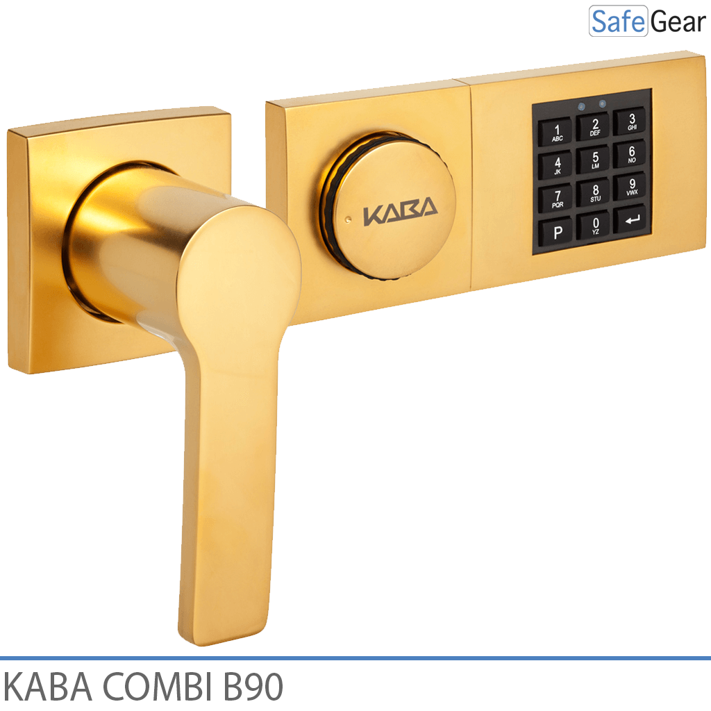 Kaba Combi B90 -yhdistelmälukko kassakaappiin ja hätäavain
