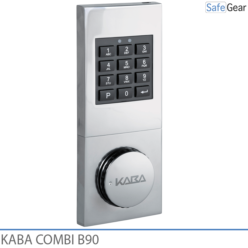 Kaba Combi B90 -yhdistelmälukko kassakaappiin ja hätäavain
