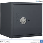 KWT 2000 gun safe in Graphite Grey, door closed