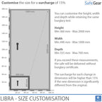Libra 50 - Säkerhetsskåp (219 liter) - Inbrottstest Klass 0