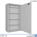 Lyra 18 – turvakassakaappi (341 litraa) – murtotestaus Turvaluokka 1