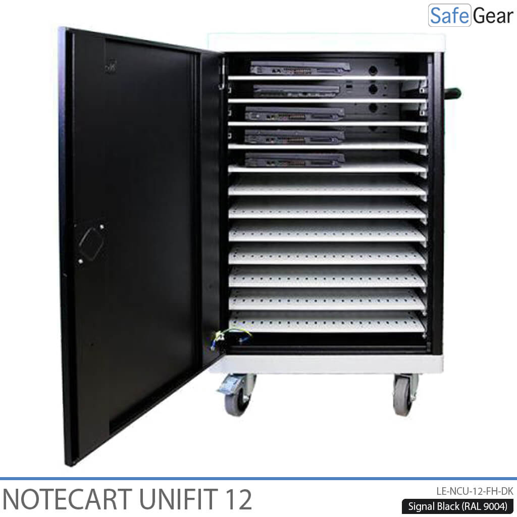 NoteCart Unifit – 12 kannettavaa tietokonetta latauksella