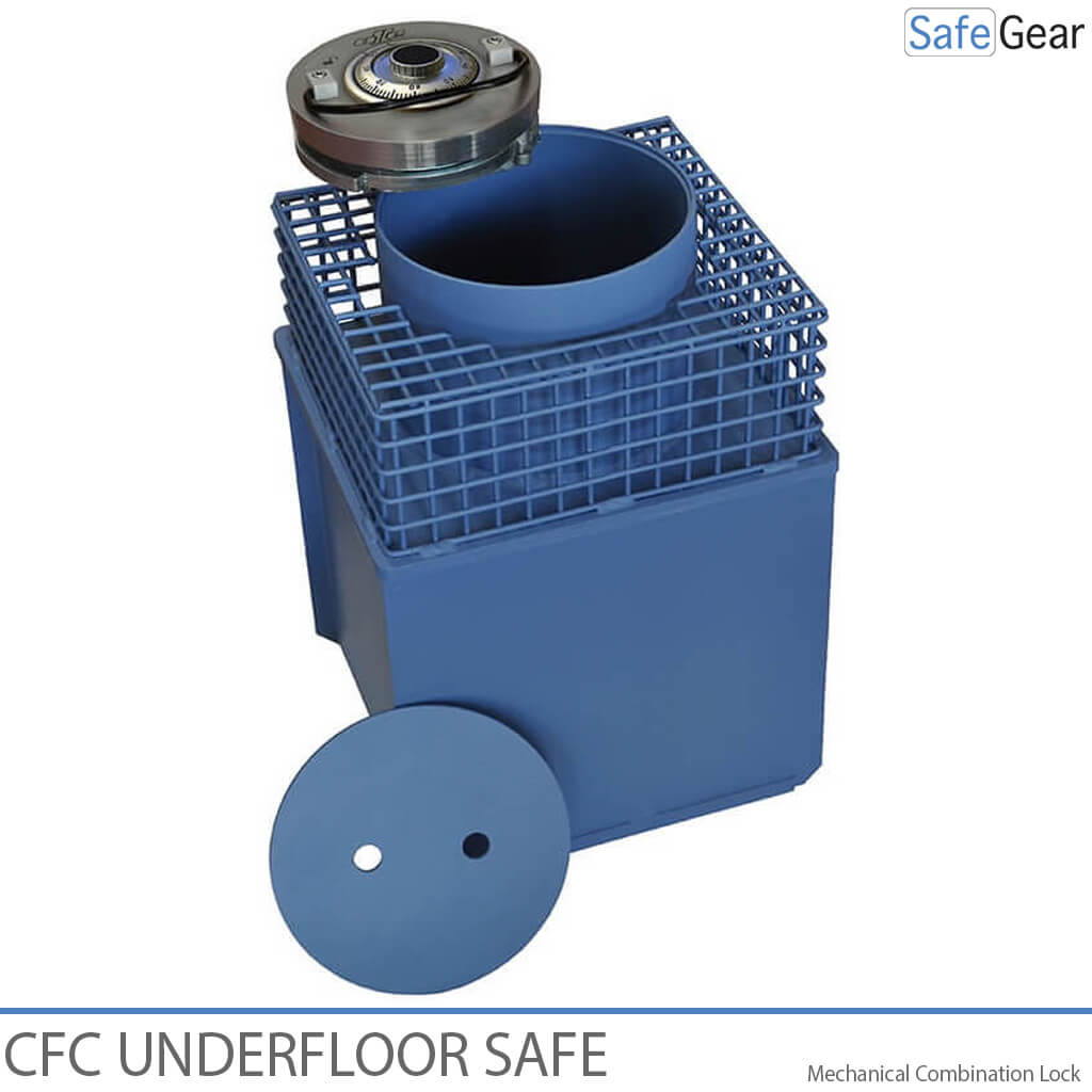 Ollé CFC floor safe - mechanical combination lock