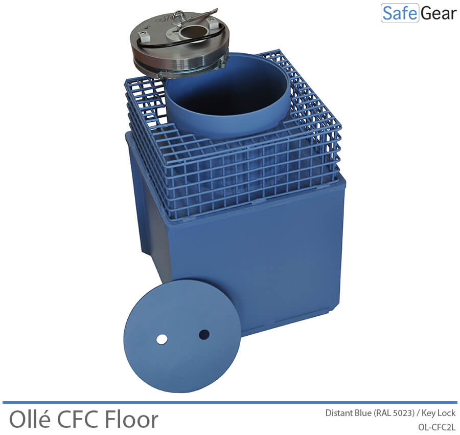 Ollé CFC floor safe - camouflaged - key lock