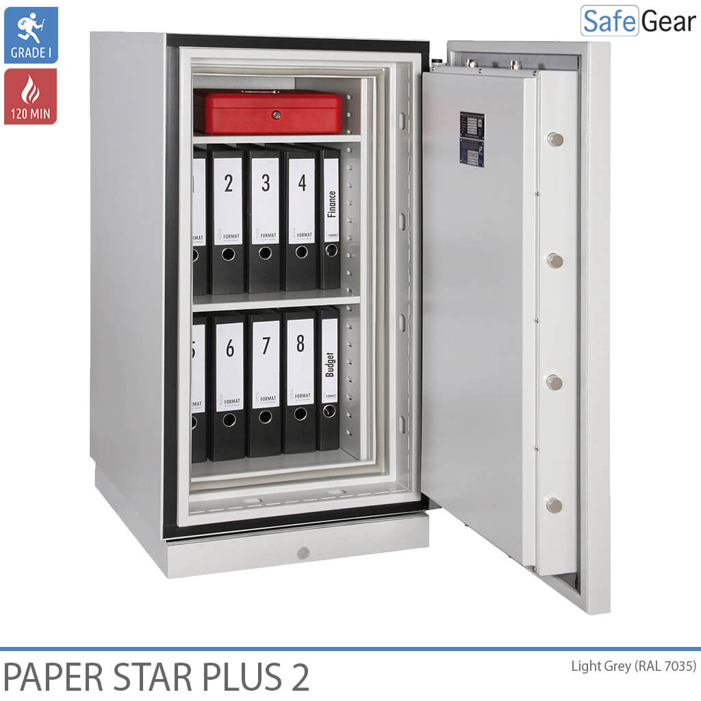 Paper Star Plus 1 Brandskåp (115 L) - Inbrottstest Klass I / Brandtest 120 min