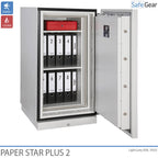 Paper Star Plus 1 Brandskåp (115 L) - Inbrottstest Klass I / Brandtest 120 min