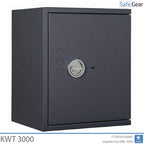 KWT 3000 gun safe in Graphite Grey, door closed