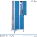 Lokerokaappi S2000, 2x2 lokeroa (8310-20) – riippulukko