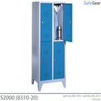 Lokerokaappi S2000, 2x2 lokeroa (8310-20) – riippulukko