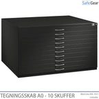Ritningsskåp A0 med 10 lådor
