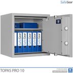 Topas Pro 10 Kassaskåp (90 L) - Inbrottstest Klass II