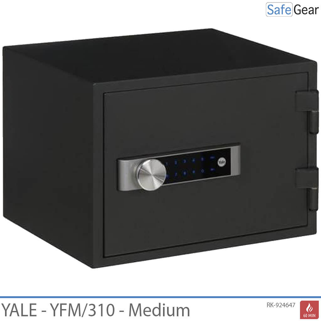 Yale YFM310 palosuojattu (16 l) keskikokoiset kassakaapit – Palosuojaus 60