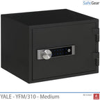 Yale YFM310 palosuojattu (16 l) keskikokoiset kassakaapit – Palosuojaus 60